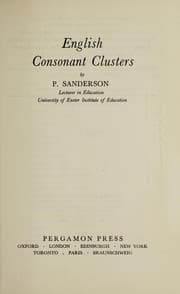 Tapa de English consonant clusters