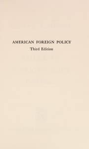 Tapa de American foreign policy
