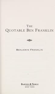 Tapa de The quotable Ben Franklin