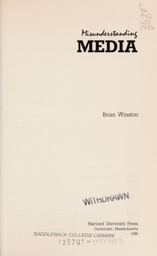 Tapa de Misunderstanding media