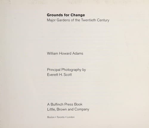 Tapa de Grounds for change