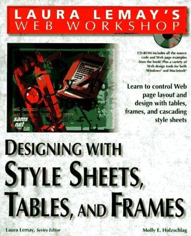 Tapa de Designing with style sheets, tables, and frames