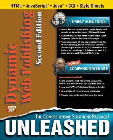 Tapa de Dynamic Web Publishing Unleashed