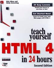 Tapa de Teach yourself HTML 4 in 24 hours