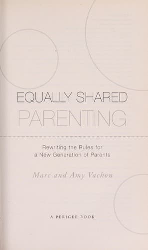Tapa de Equally shared parenting