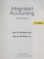 Tapa de Integrated accounting for Windows