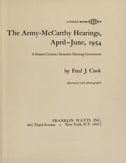 Tapa de The Army-McCarthy hearings, April-June, 1954