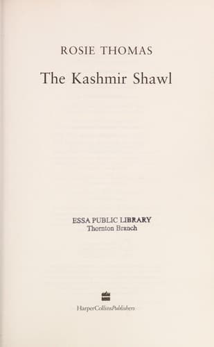Tapa de The kashmir shawl