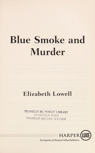 Tapa de Blue smoke and murder