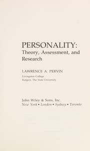 Tapa de Personality: theory, assessment, and research