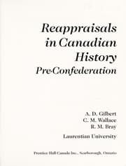 Tapa de Reappraisal Canadian Hist Pre-Confed