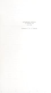 Tapa de Supplementary materials in criminal law
