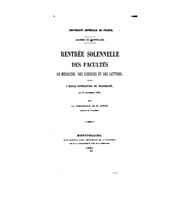 Tapa de Rentrée solennelle des facultés. 1861, 1863, 1865-66