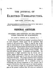 Tapa de The Journal of Electro-therapeutics