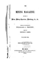 Tapa de Mining Magazine: Devoted to Mines, Mining Operations, Metallurgy & C