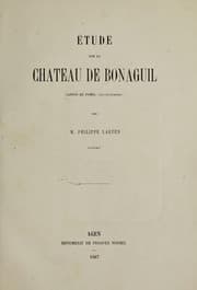 Tapa de Étude sur le château de Bonaguil