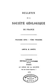 Tapa de Bulletin / Societe geologique de France