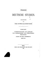 Tapa de Prager deutsche Studien