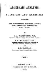 Tapa de Algebraic Analysis: Solutions and Exercises Illustrating the Fundamental Theorems and the Most ...