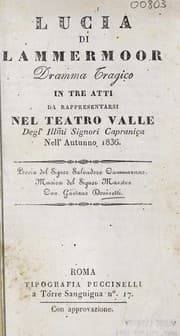 Tapa de Lucia di Lammermoor