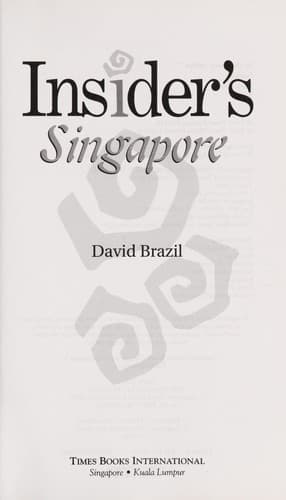 Tapa de Insider's Singapore