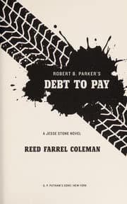 Tapa de Robert B. Parker's debt to pay