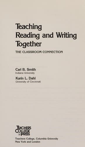 Tapa de Teaching reading and writing together