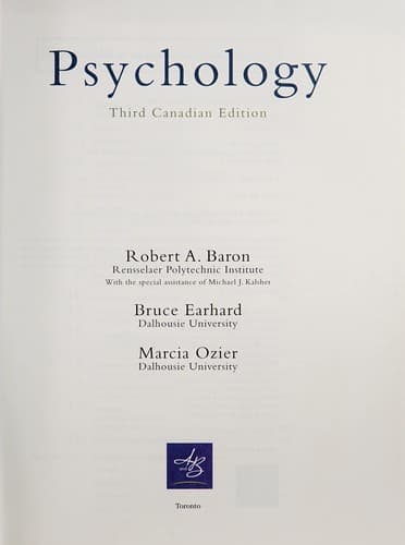Tapa de Psychology