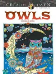 Tapa de Creative Haven Owls Coloring Book (Adult Coloring)