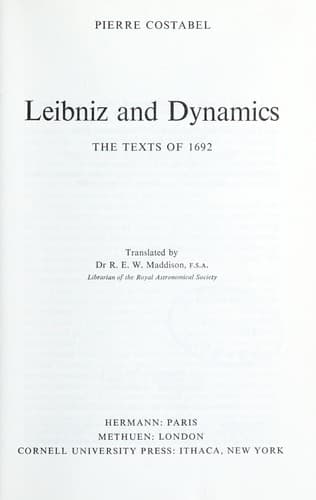 Tapa de Leibniz and dynamics