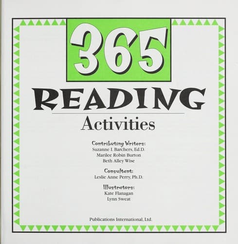 Tapa de 365 reading activities