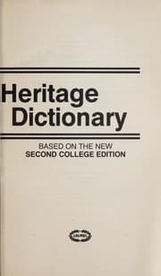 Tapa de The American Heritage dictionary