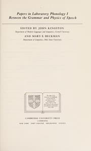 Tapa de Between the grammar and physics of speech