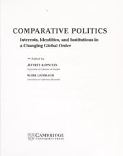 Tapa de Comparative politics