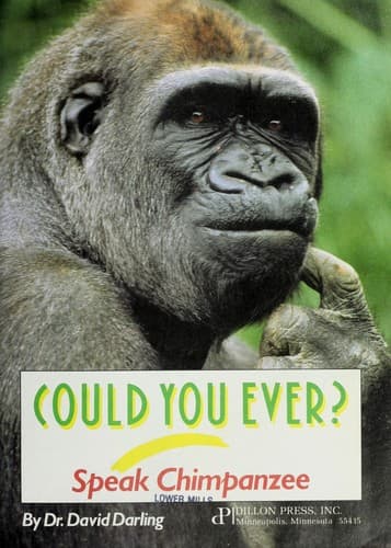 Tapa de Could you ever speak chimpanzee?