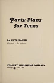 Tapa de Party plans for teens