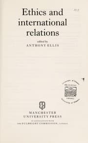 Tapa de Ethics and international relations