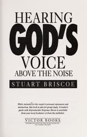 Tapa de Hearing God's voice above the noise