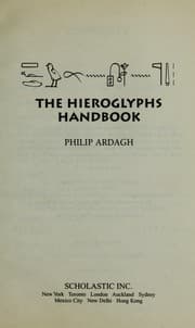 Tapa de The hieroglyphics handbook : teach yourself Ancient Egyptian