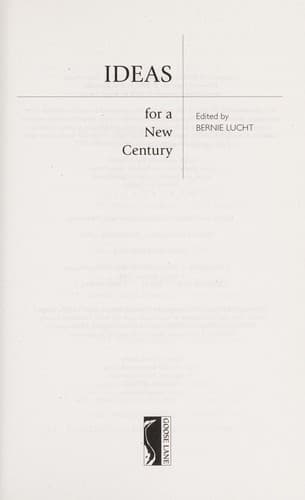 Tapa de Ideas for a new century