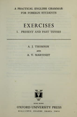 Tapa de A practical English grammar for foreign students