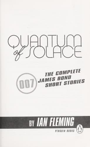 Tapa de Quantum of solace