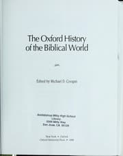 Tapa de The Oxford history of the biblical world