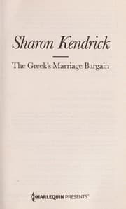 Tapa de The Greek's Marriage Bargain