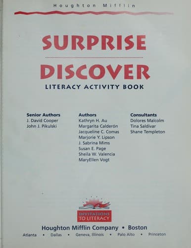 Tapa de Surprise / Discover