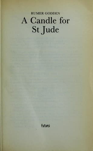 Tapa de A Candle for St Jude
