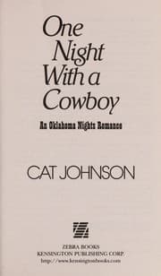 Tapa de One night with a cowboy
