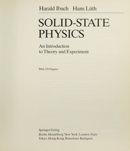 Tapa de Solid-state physics