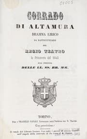 Tapa de Corrado di Altamura