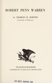 Tapa de Robert Penn Warren